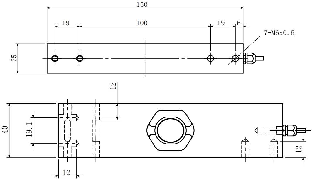 Одноточечный тензодатчик 6 проводов (4)