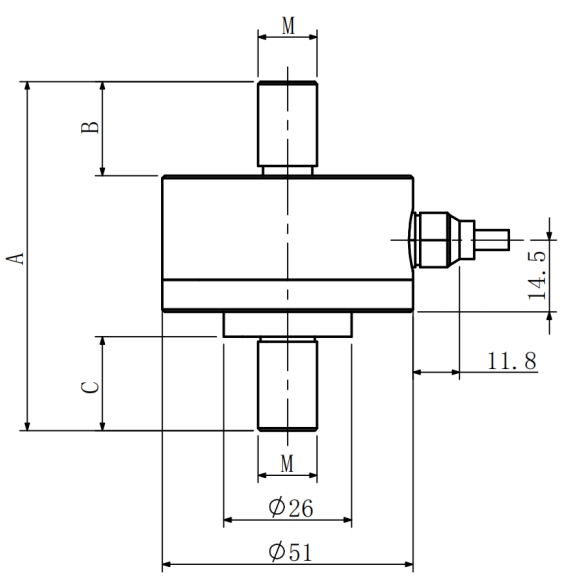 Высокопробный датчик нагрузки с резьбовым наконечником (4)