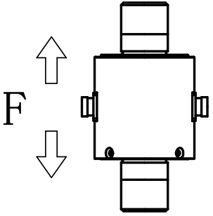 Двунаправленный коаксиальный датчик силы растяжения/сжатия