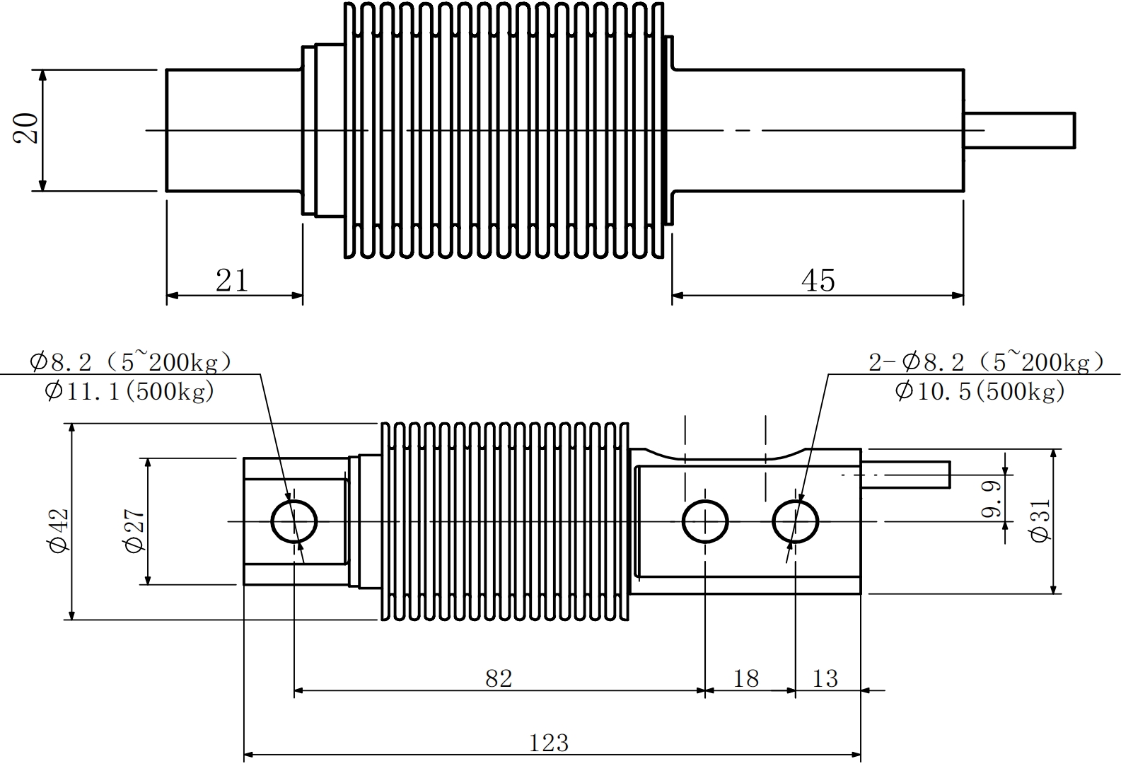 Сильфонные тензодатчики 