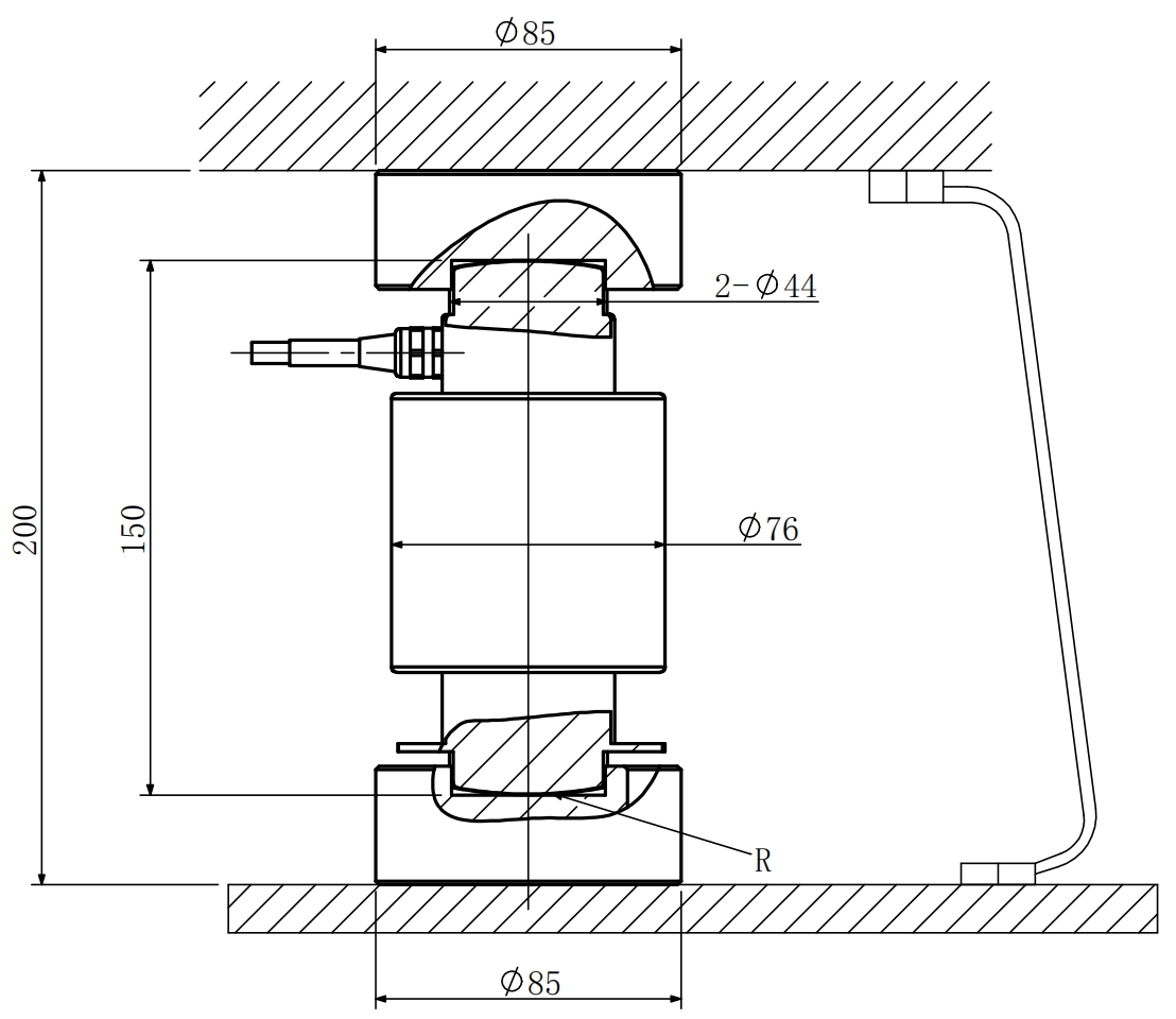 Сжатие типа колонки грузовых весов тензодатчика
