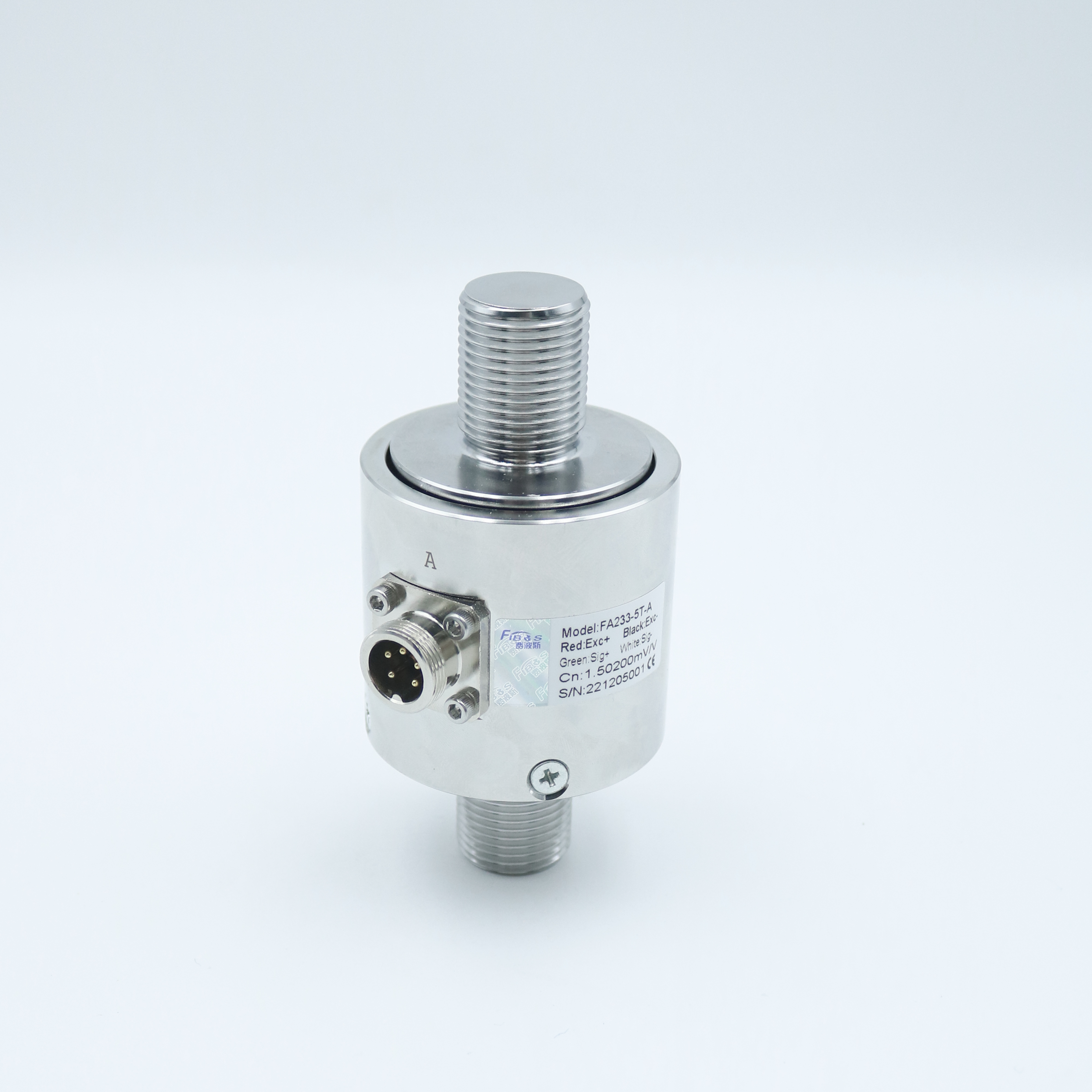 Двунаправленный коаксиальный датчик силы малого диапазона для измерения растяжения и сжатия