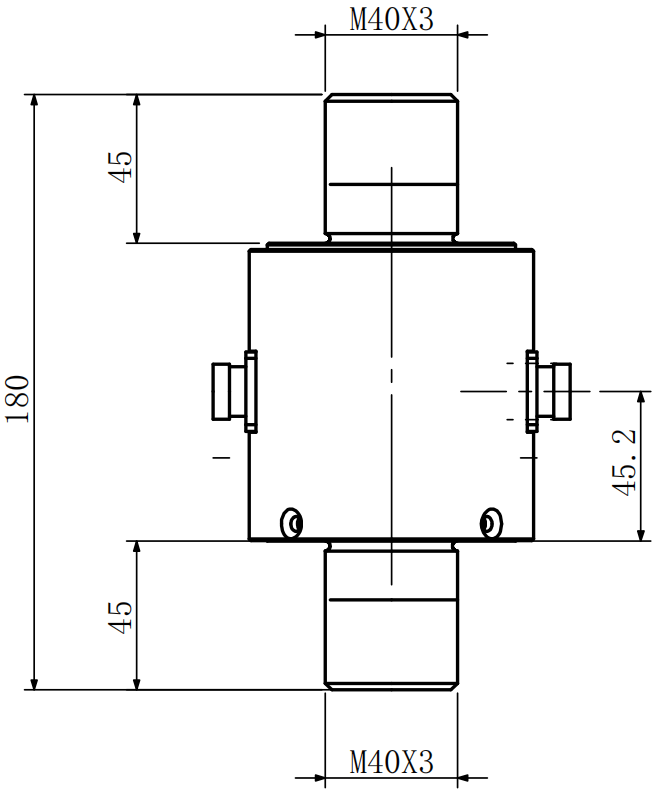 Двунаправленный коаксиальный датчик силы растяжения/сжатия