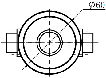 Двунаправленный коаксиальный датчик силы растяжения/сжатия