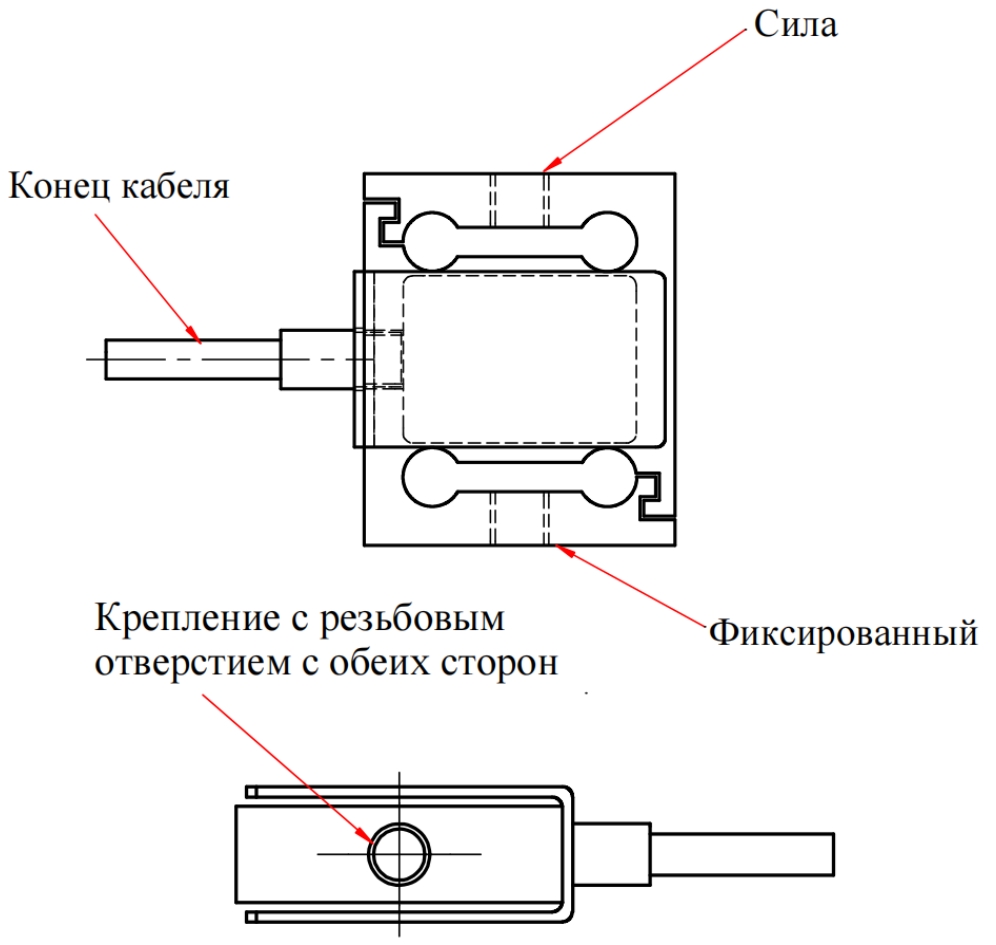 S тип тензодатчика растяжения-сжатия (2)