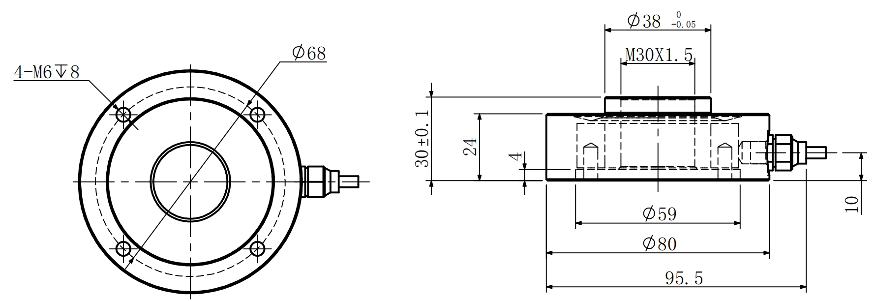 Шайбовый датчик силы (2)