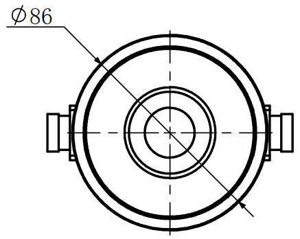 Двунаправленный коаксиальный датчик силы растяжения/сжатия