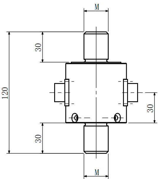 Двунаправленный коаксиальный датчик силы растяжения/сжатия